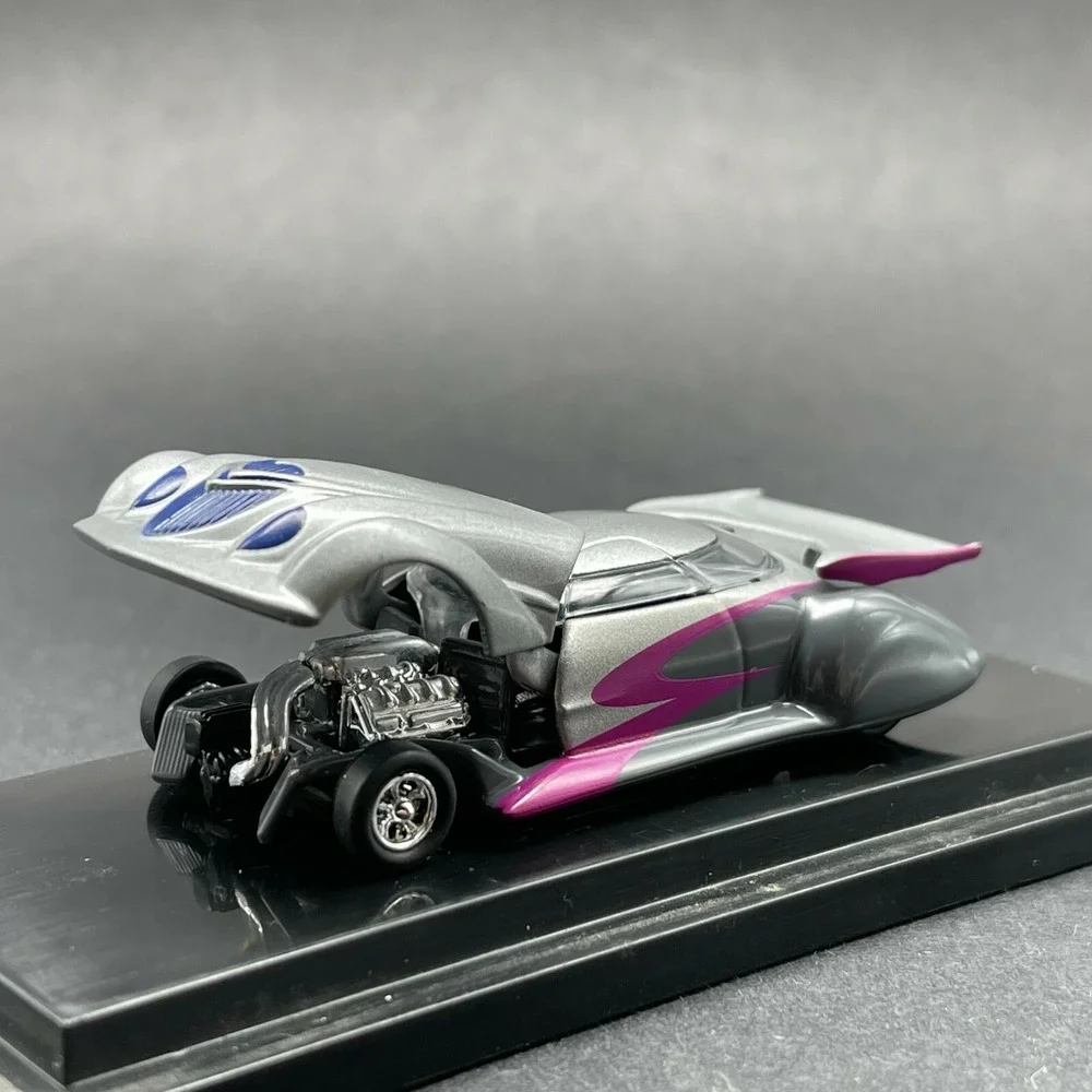 100% Hot Wheels Ed Newton Rareflow Custom‎ Car Diecast 1/64 Silver Opening Hood